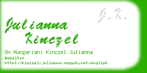 julianna kinczel business card